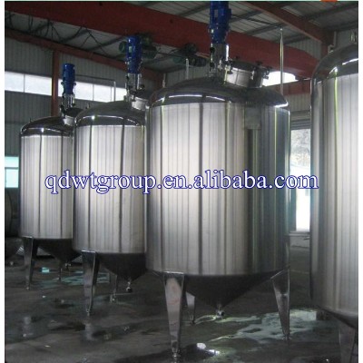 500L stainless steel jacket cooling mixing tank